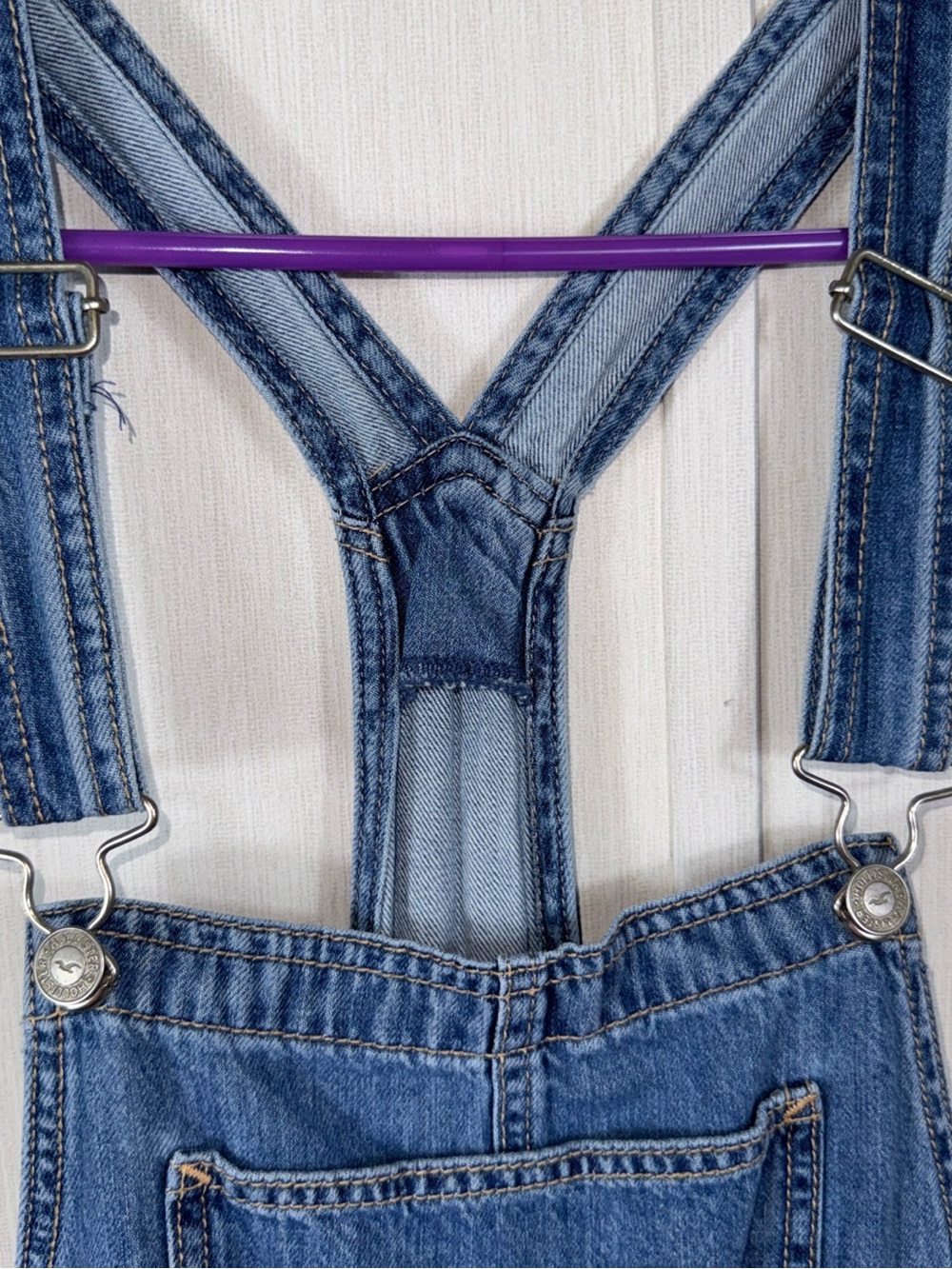 Hollister Light Blue High-Rise Vintage Overall - Picture 2 of 9